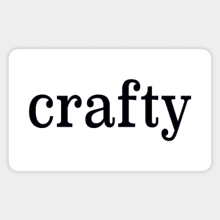 Crafty in black Sticker